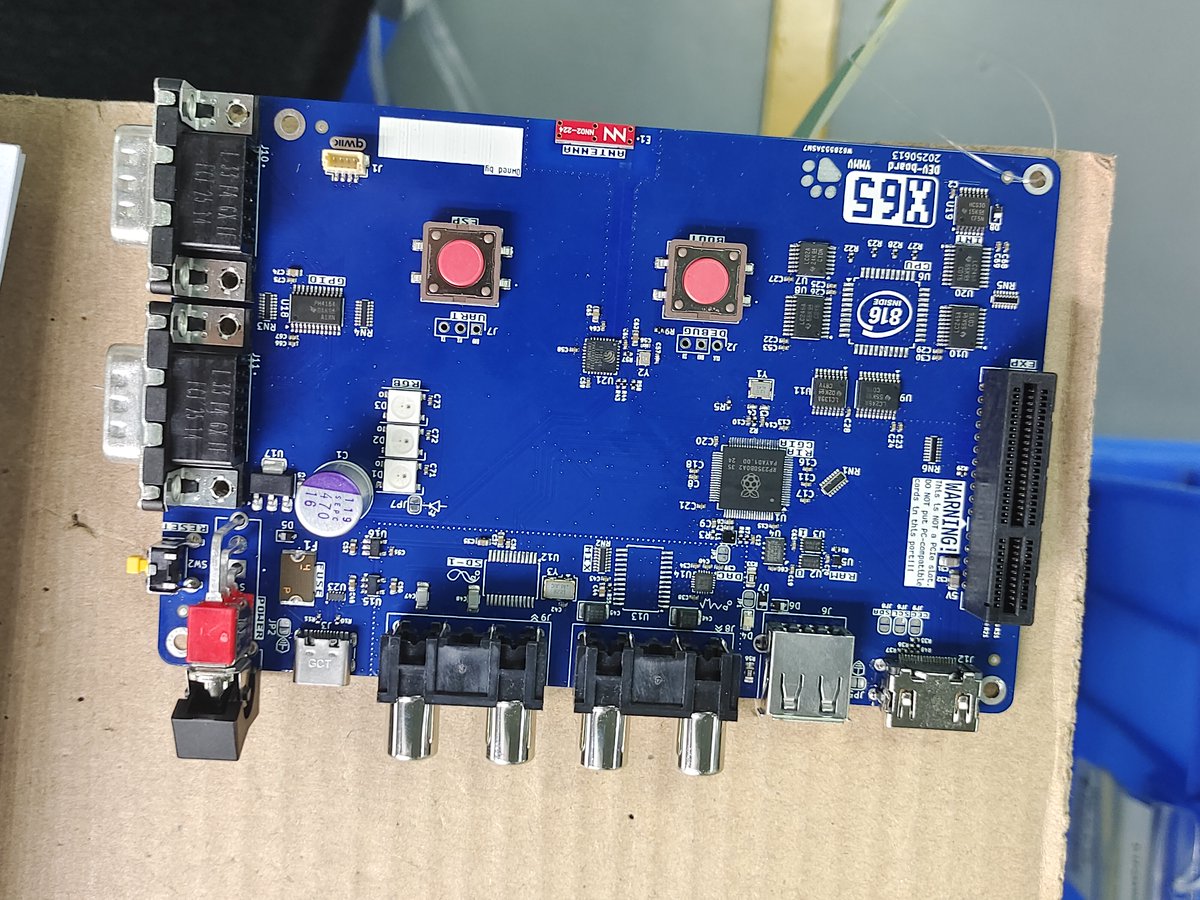 X65pc's tweet image. #X65 DEV-board last inspection before completing assembly at @PCBWayOfficial
Looks awesome. 🎉