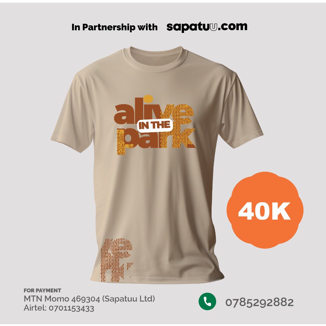 #TheBigParty drip is here! 🤩

We’ve partnered with @sapatuultd to bring you some cool tees with whatever print suits your style to jam in at #AliveInThePark at only UGX 40K!

WhatsApp 0785292882 today to make your order! 

#VEGat5 ✨