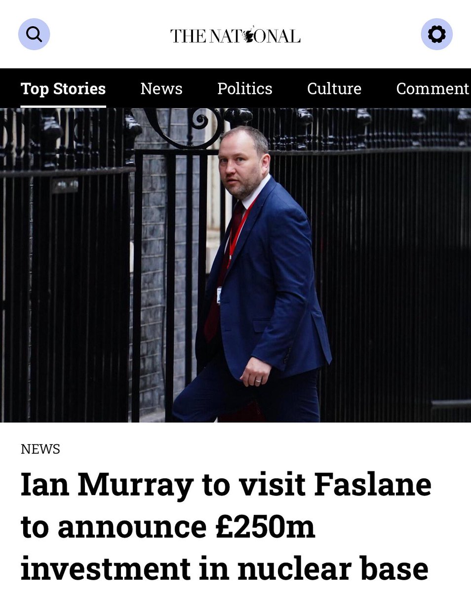 IndyLiveStream's tweet image. A “good news” story for a nuclear base 30 miles from Glasgow that hosts England’s nuclear weapons.
Labour pisses all over Scotland and rubs salt into the Grangemouth wound.
6 oil refineries. 97% of oil. England closes Scotland’s only oil refinery making us dependent on them.