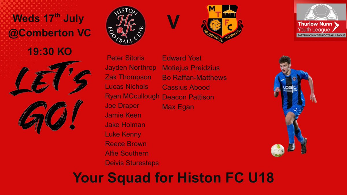 Histon Football Club U18π (@histonu18) on Twitter photo Your squad for tonightβs game <a href="/comberton/">comberton village</a> Vc 19:30 KO
Come and see the next generation of talent πͺπ΄β«οΈ Your squad for tonightβs game <a href="/comberton/">comberton village</a> Vc 19:30 KO
Come and see the next generation of talent πͺπ΄β«οΈ
