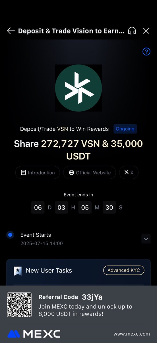 6 Days  #Mexc #bitpanda #VSN