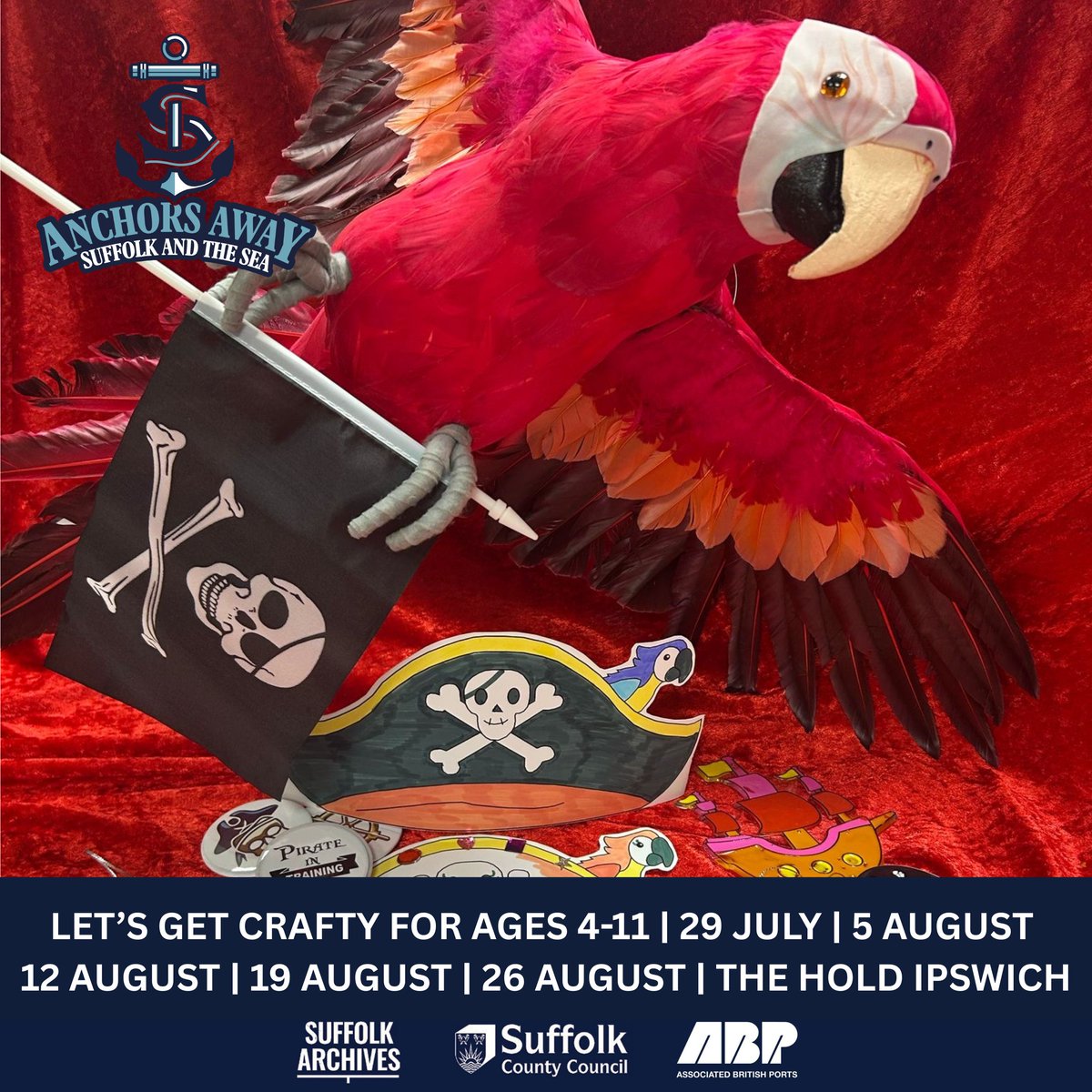 SuffolkArchives's tweet image. We've pirates, crafts, sea stories, movies & more for kids this summer! Ages 4–11. Book orlo.uk/yhR96 #Suffolks #FamilyFun #KidsActivities #Storytelling #ChildrensCinema
.