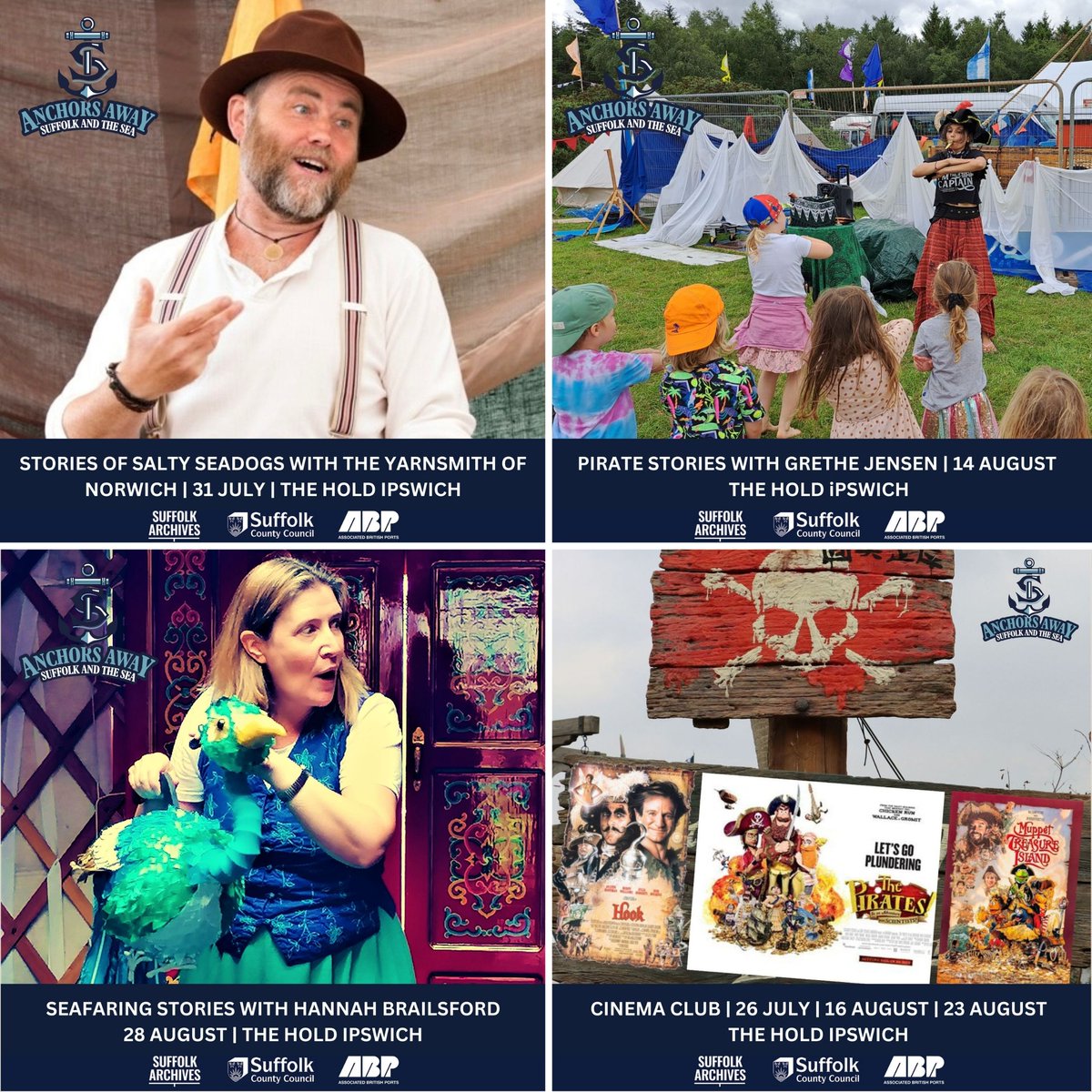 SuffolkArchives's tweet image. We've pirates, crafts, sea stories, movies & more for kids this summer! Ages 4–11. Book orlo.uk/yhR96 #Suffolks #FamilyFun #KidsActivities #Storytelling #ChildrensCinema
.
