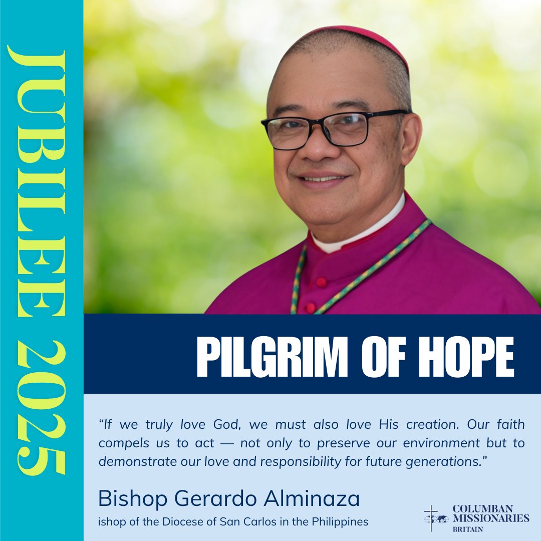 ColumbansUK's tweet image. Bishop Gerardo Alminaza is the Bishop of San Carlos in the Philippines. Known for his courageous leadership Bishop Gerardo walks alongside communities affected by poverty, injustice and the climate crisis.
#PilgrimOfHope #Jubilee2025 #Philippines #Columbans #Missionaries