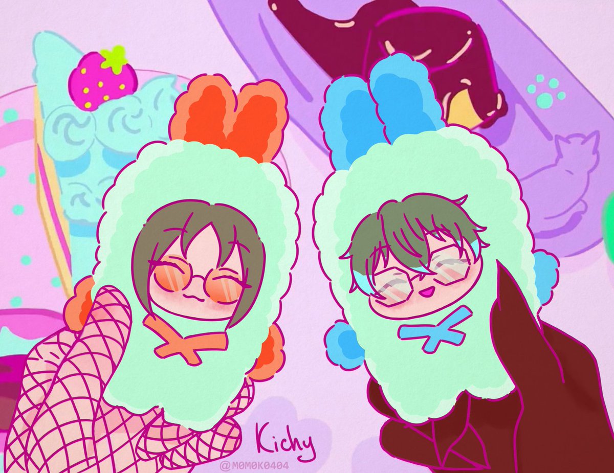 two little guys! 🧡💞💙
#foxwriter #mystike #ikesta