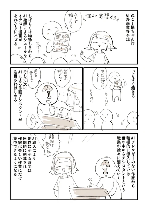 過去に描いたAI予想漫画集 1/3 