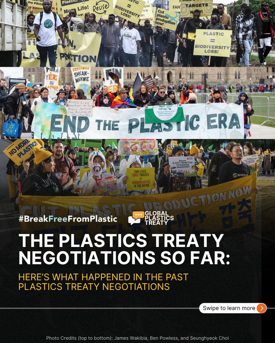 🌍 What’s the latest on the #PlasticsTreaty?

Here's a quick rundown from the negotiations so far 🧵

#INC52 #BreakFreeFromPlastic #BeatPlasticPollution