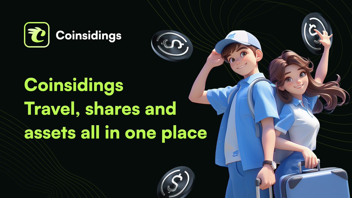 AIAChain's tweet image. Travel ≠ Expenses, it's your next asset allocation 📈 🔥 Join #Coinsidings, where every journey is a revenue paver!
#CSS #Web3 #RWA