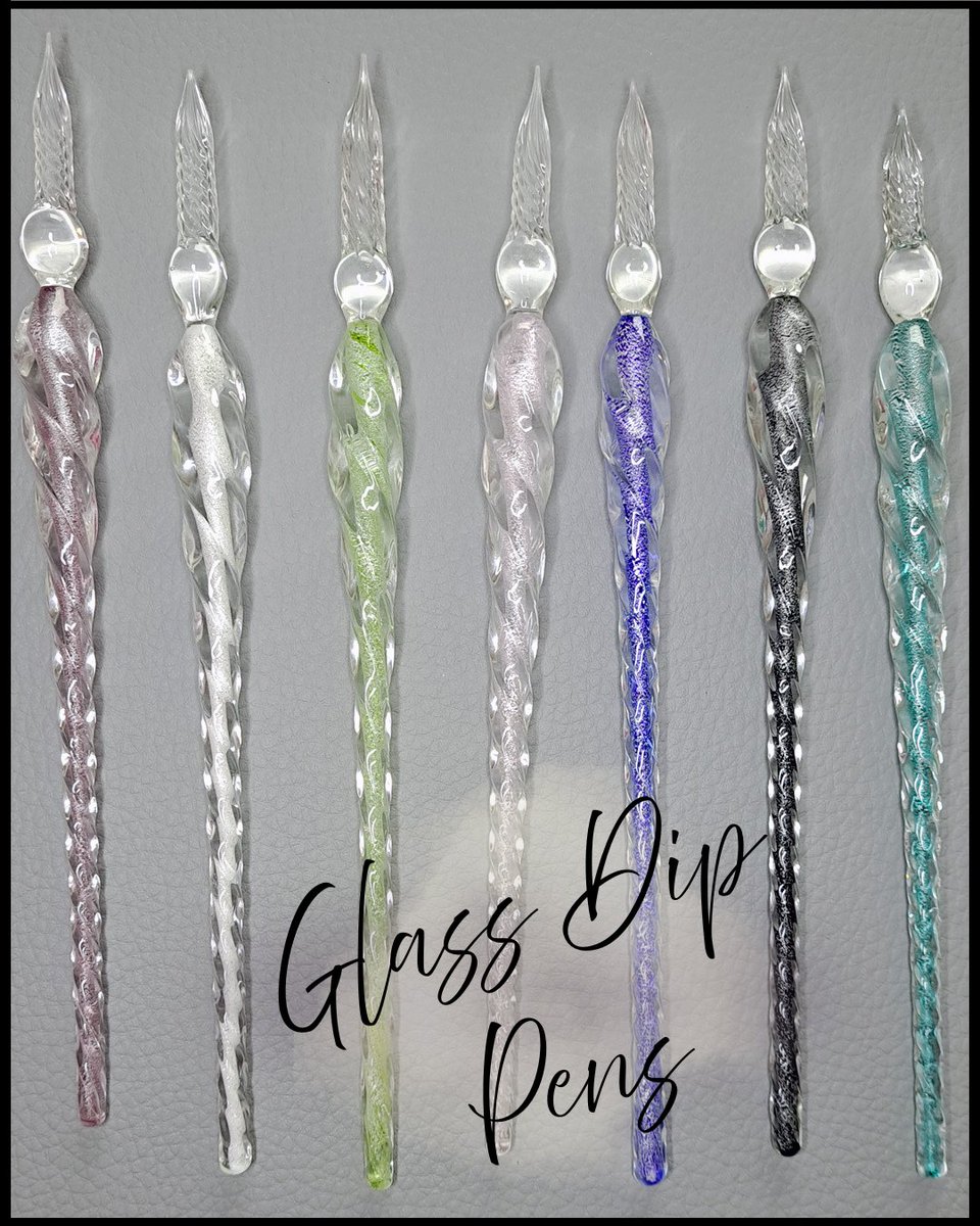 Have you tried out our Glass Dip Pens? Each one unique and perfect for testing out inks and your writing.
See all here >> tinyurl.com/mwtbbjcj

#purepens #stationery #stationerygeek #stationerynerd #stationerycollector #ink #bottledink #writing #drawing #calligraphy #newpenday