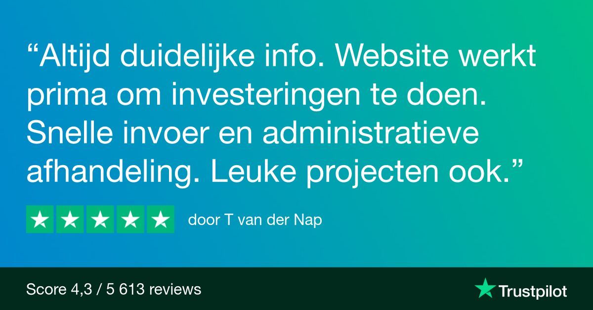 𝐑𝐞𝐯𝐢𝐞𝐰 𝐮𝐢𝐭𝐠𝐞𝐥𝐢𝐜𝐡𝐭!⭐
Geldvoorelkaar.nl wordt op dit moment met een 4,3 uit 5,0 als 'Uitstekend' beoordeeld op Trustpilot. Daar zijn wij best wel trots op.

#geldvoorelkaar #crowdfunding #review #trustpilot #klanten #feedback