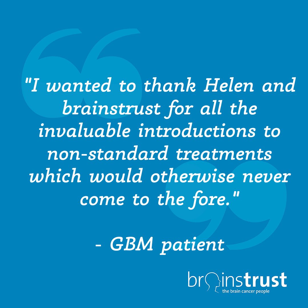 brainstrust's tweet image. This week is Glioblastoma Awareness Week. There are around 3200 people diagnosed each year in the UK with a Glioblastoma. brainstrust is here to support you if one of those people. To access our Glioblastoma dedicated resources please click here; buff.ly/NAEtlW1