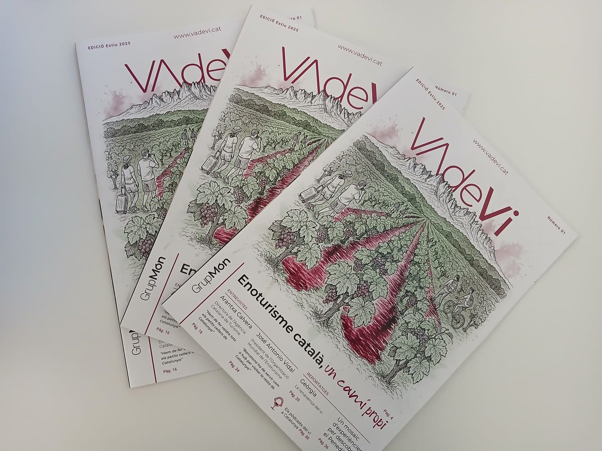 📣 Ahir al #PalauRobert es va presentar la nova edició impresa de la revista Vadevi, impulsada pel Grup Món del Vi i INCAVI. Amb una trajectòria de 16 anys com a referent digital de la cultura del vi, el projecte fa ara una aposta valenta per la premsa en paper. 📖🍷