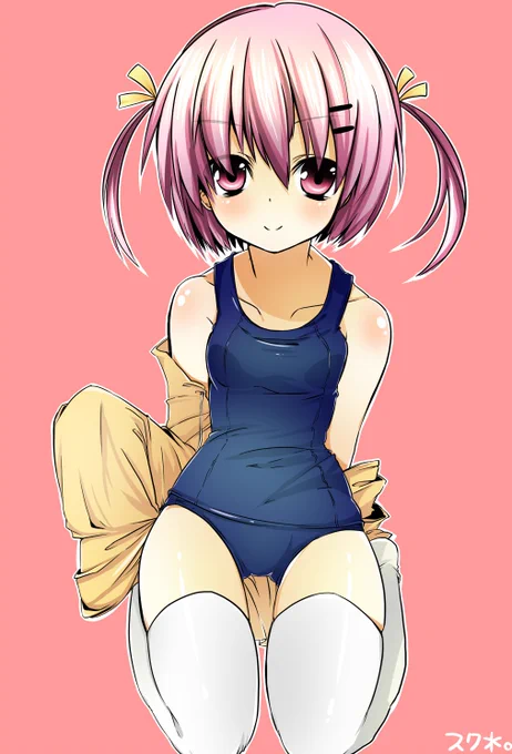 #独学でここまで成長したから一緒に頑張ろう スク水比較! ←2011年 2025年→