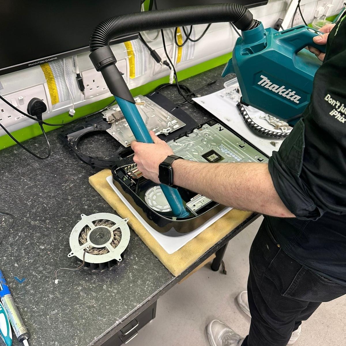 🎮 PS5 Full Strip Down &amp; Clean by the Pros

Our full console service includes:
✔️ Full internal clean &amp; thermal paste refresh
✔️ Carried out by trusted local techs
✔️ Available in both Belfast &amp; Lisburn stores

Don’t let a dusty fan ruin your game time.