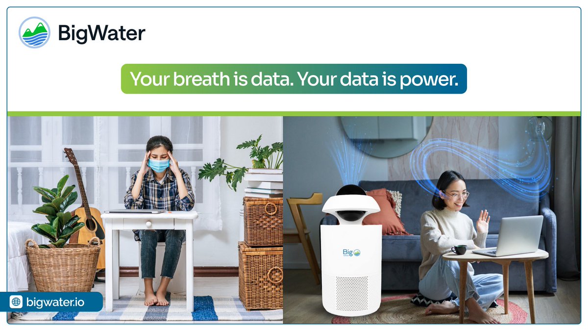 Data has been owned, sold, and siloed for years.

We’re doing it differently:
You breathe better.
You own the data.
You earn tokens.
You fund clean water.

BigWater is climate x DePIN done right.