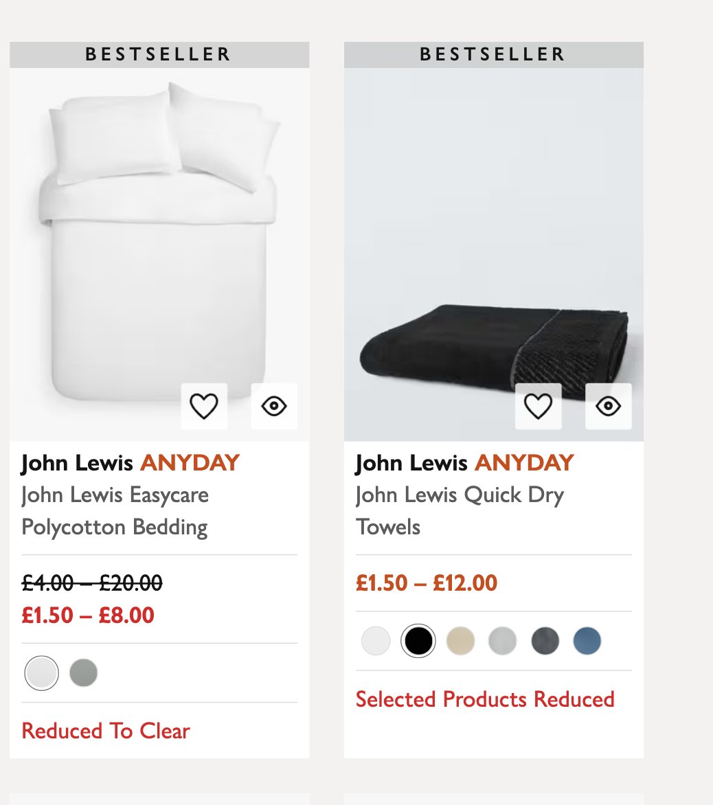 catchagem_'s tweet image. Select John Lewis bedding & towels have been reduced by 70% in the sale! Get a Β£12 Bath Towel for Β£3.60 πΏ
ad: See more here >> bit.ly/4lwpenh