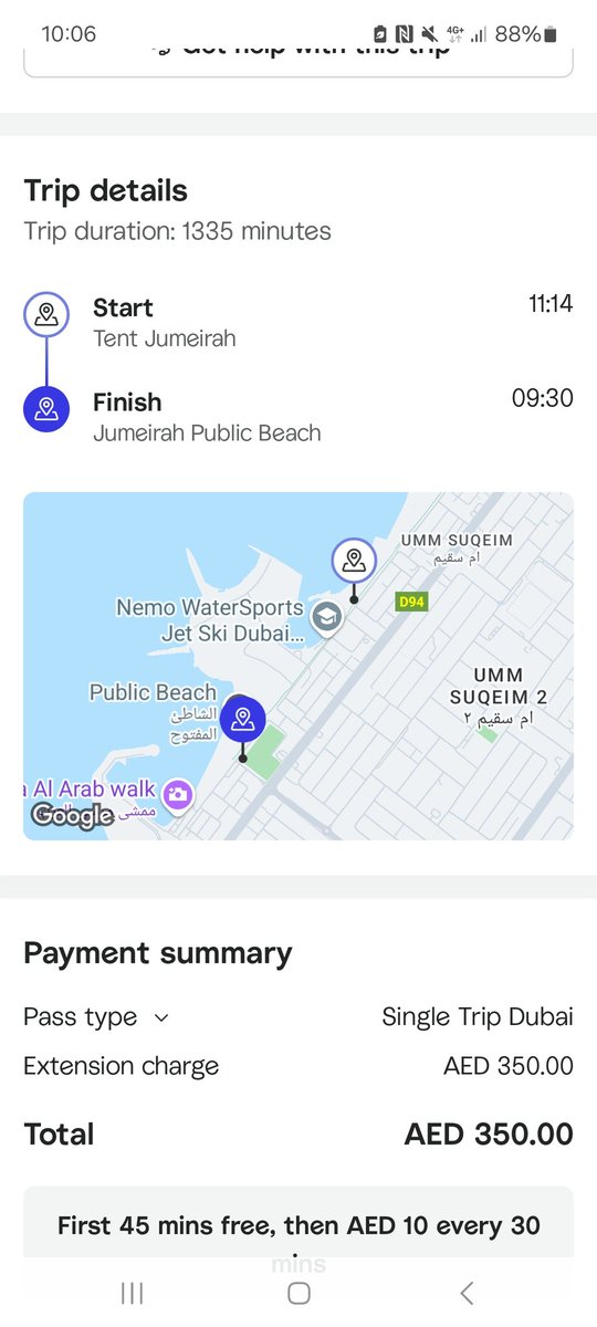 Goddard8's tweet photo. @CareemUAE Just returned from a great holiday in Dubai. Used your services a lot with positive results for the main! One bike automatically locked &amp; I couldn't carry on, charged 1335mins for a 20min usage, £70. Someone please help and repay me.  #CustomerService https://t.co/yVK7GHhReP