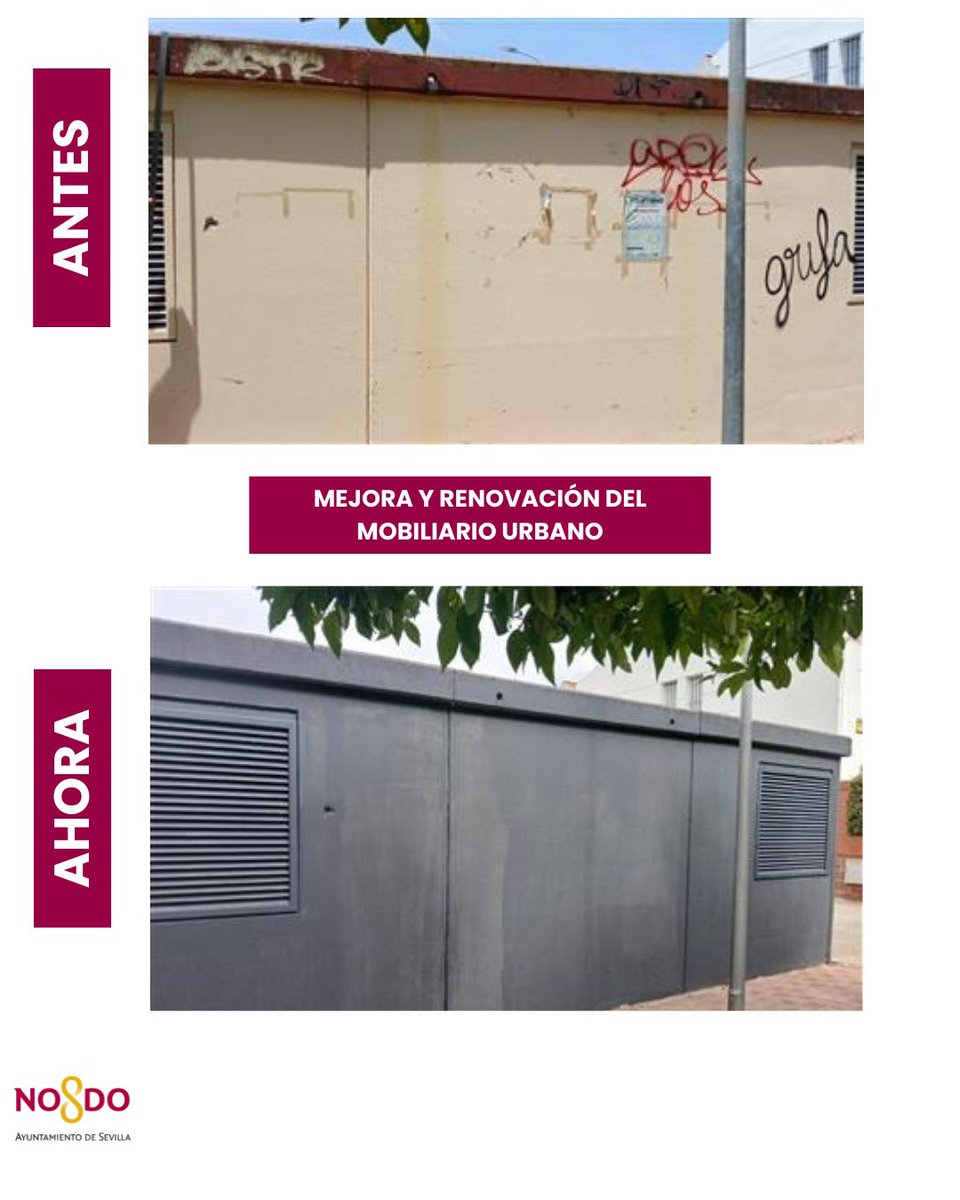 👉🏻 Seguimos renovando el mobiliario de las calles de nuestro #DistritoEsteAlcosaTorreblanca 

👍🏻 Comprometidos con la estética y la mejora del entorno al más mínimo detalle 

#SevillaEstáEnMarcha