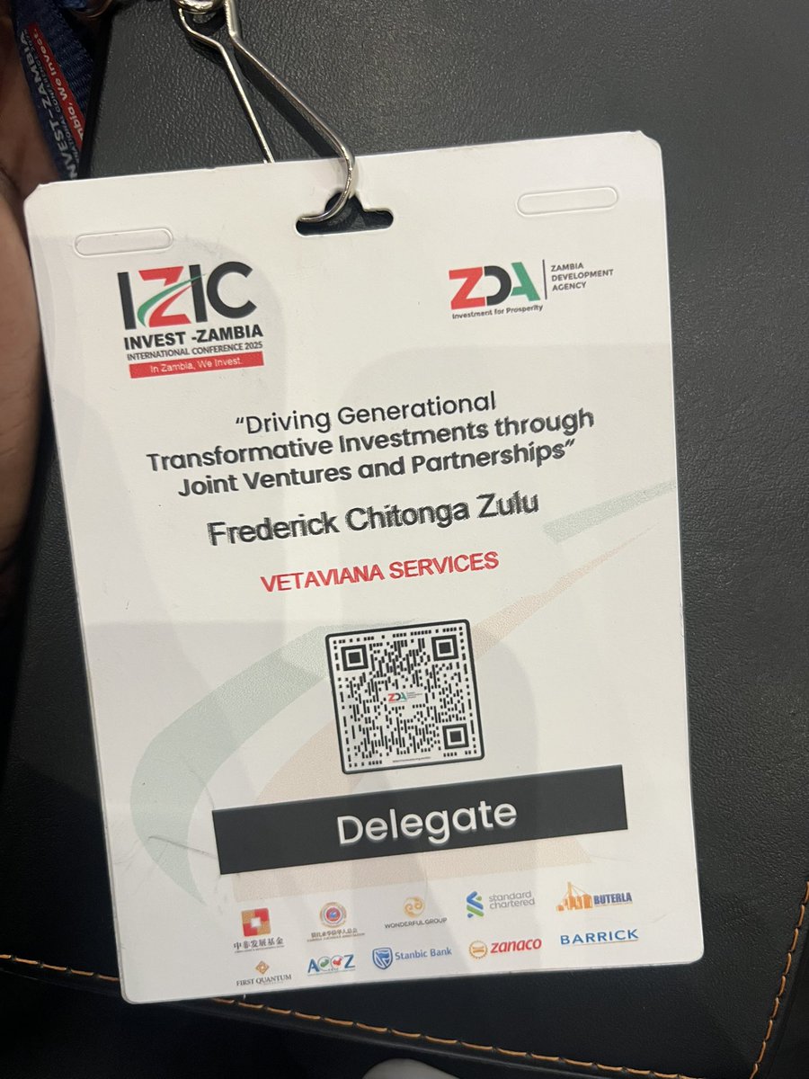 Excited to be at the Invest-Zambia International Conference 2025! 🚀 Ready to connect, learn, and explore new opportunities for growth and collaboration. 🇿🇲 #InvestZambia #Networking #BusinessGrowth”