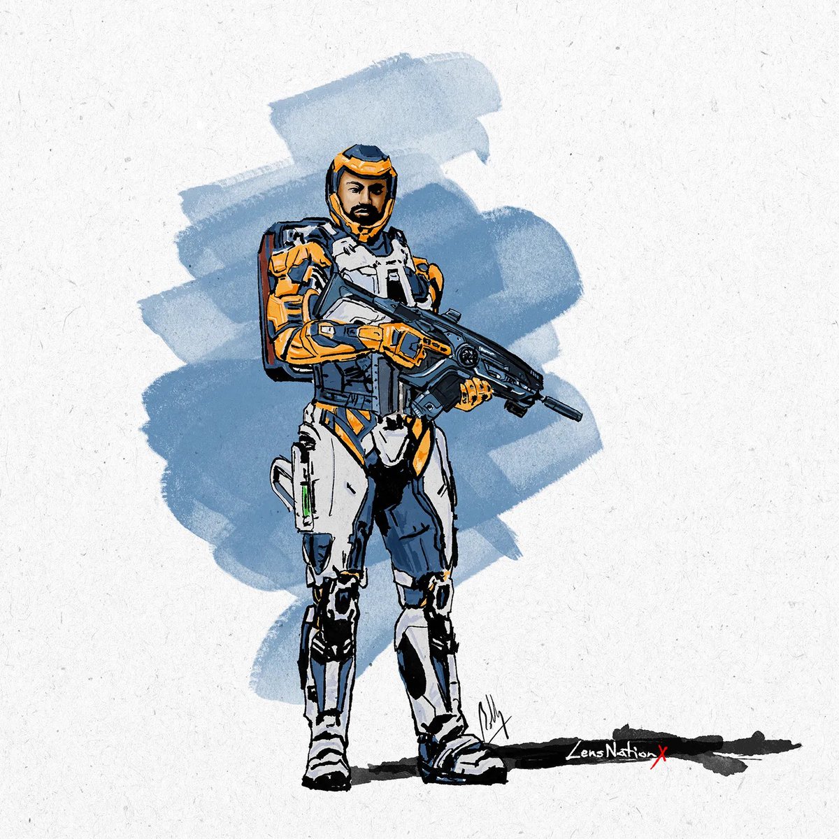LensNationX's tweet image. An artwork for one of my mates from @NorthfieldOrg Go go go Gopher!!
#starcitizen #artwork #digitalart #digitalillustration #digitaldrawing #procreate #starcitizenart