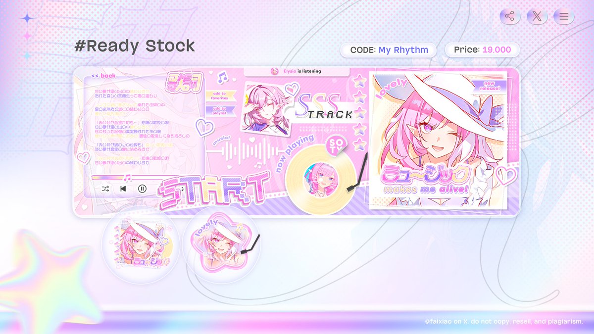 help rt? thank you!

aku bawa ready stock layout elysia art terbaru nih! :D bisa langsung take via DM yah. untuk price dan kode layout bisa cek di pic. mari bawa pulang si cantik yang satu ini 💗

#zonaba #zonauang