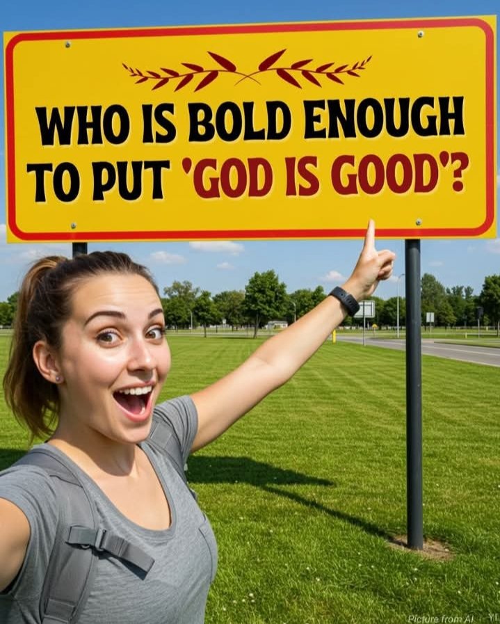 Who has sufficient courage to proclaim that God is good?