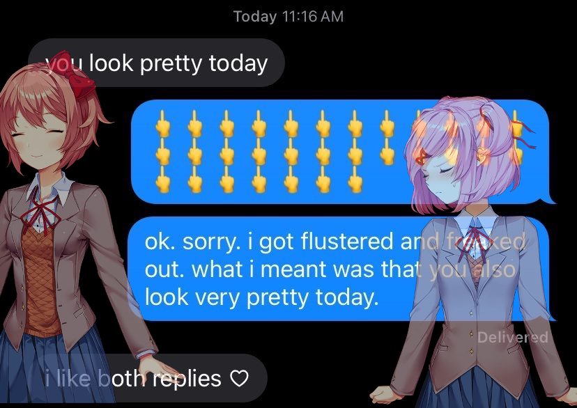 DDLC as random images 🍉 tweet media
