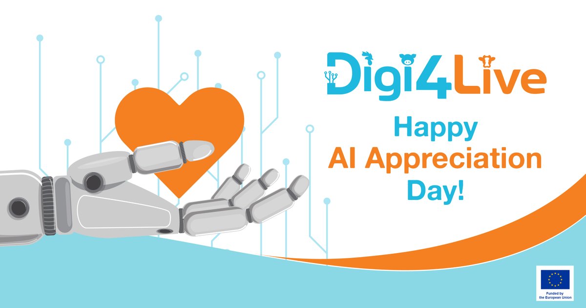 🤖 Happy #AIAppreciationDay!

📡🐄 At Digi4Live, we harness the power of #AI to support farmers with data-driven insights for better #LivestockManagement.

Visit digi4live.com to learn more.

#HorizonEurope #ResearchImpactEU