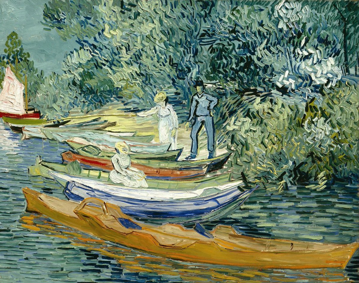 VanGoghTheLife's tweet image. #VanGogh of the Day: Bank of the Oise at Auvers, July 1890. Oil on canvas, 71.1 × 93.7 cm. Detroit Institute of Arts, Detroit. @DIADetroit