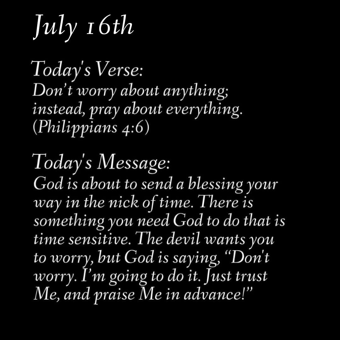 Here's a Wednesday boost to awaken your spirit and uplift your day!
#HeKnows 
#GiveItAllToHim 
#HeHasYouCovered 
#TrustAndBelieve
#DoNotGetDistracted 
#HeWillGiveYouFavor
#ThankHimInAdvance 
  
Be well!
Dr. RC💜💛