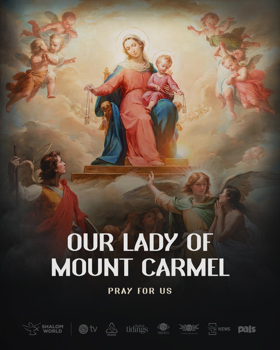 ✨Happy Feast of Our Lady of Mount Carmel!
May Our Lady of Mount Carmel watch over you and your loved ones today and always. 🩵🤎
#shalomworld #feast #ourladyofmountcarmel #loved
