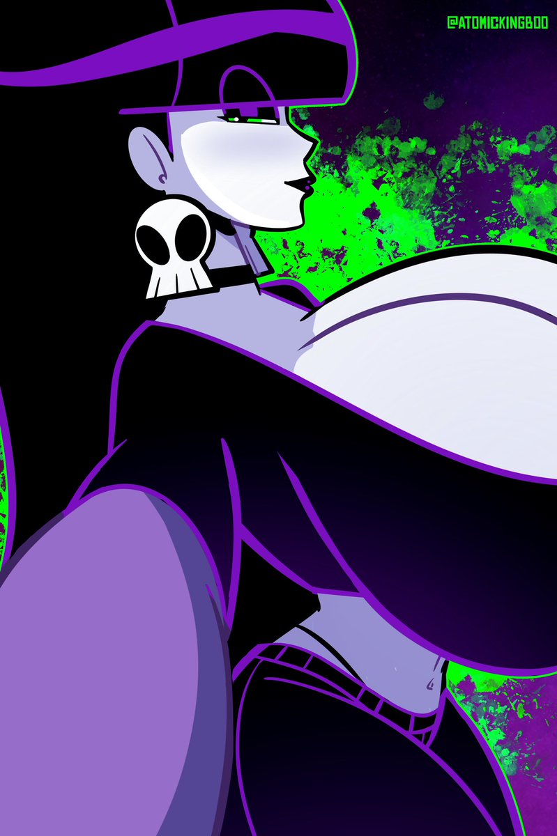 AtomicKingBoo's tweet photo. Just a Lindel Doodle for tonight. 🖤💀✨ https://t.co/pEelwuaxLc