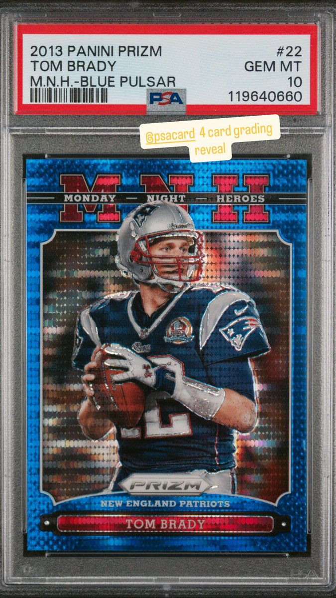 flopez8922's tweet photo. @gamestop @PSAcard card grading reveal #PSA10 #psagrading #TomBrady #KhalilMack #walterpayton #jerryrice https://t.co/DI7bT8cJ5a