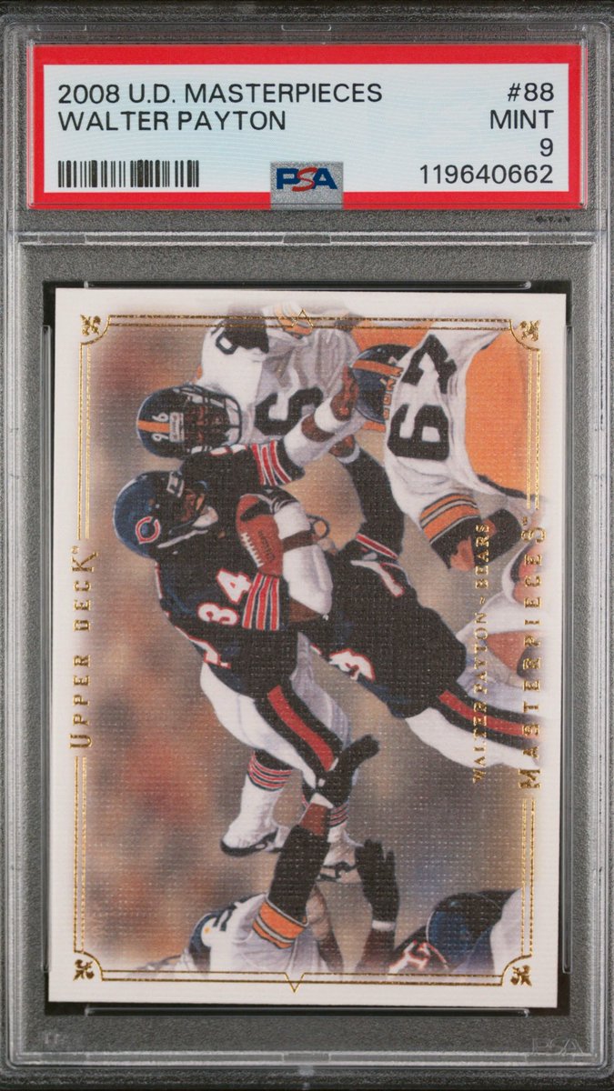 flopez8922's tweet photo. @gamestop @PSAcard card grading reveal #PSA10 #psagrading #TomBrady #KhalilMack #walterpayton #jerryrice https://t.co/DI7bT8cJ5a