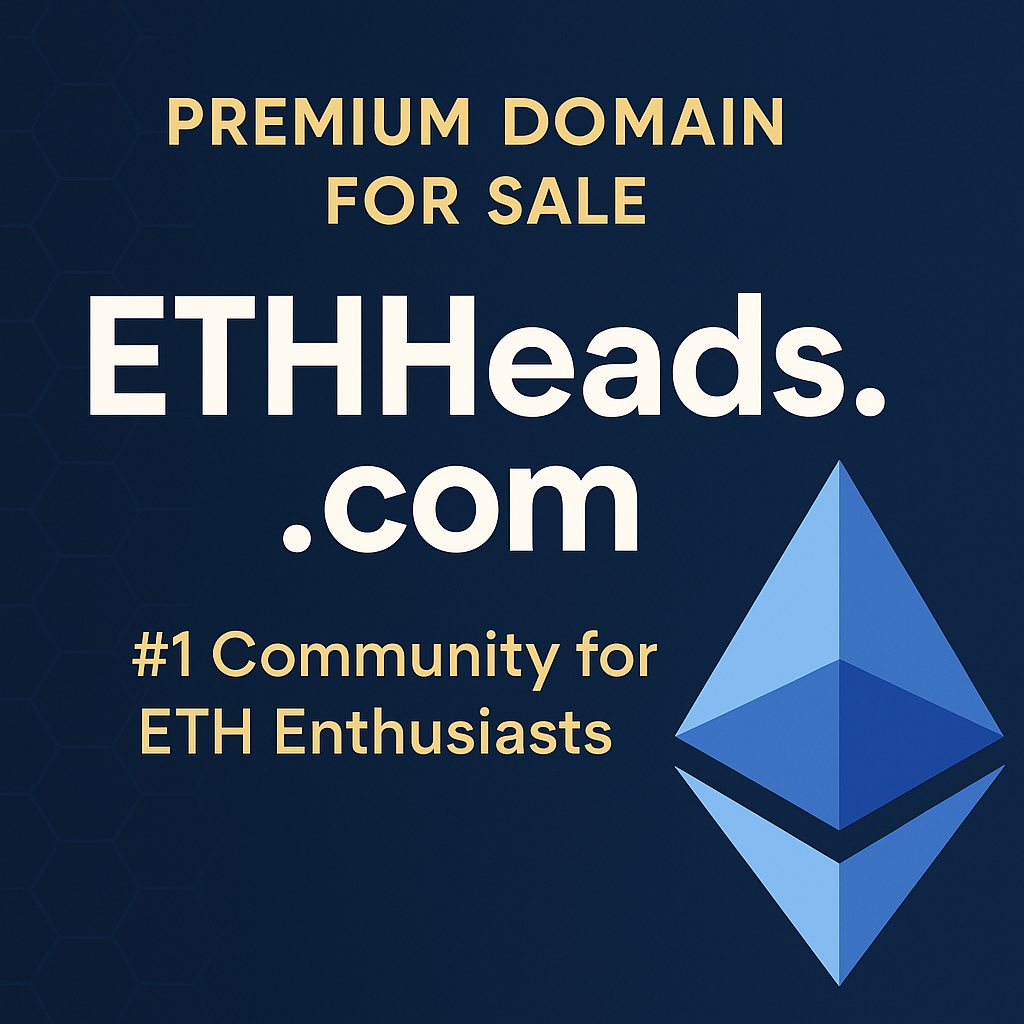 🚀 ETHEREUM PUMP ALERT!
$ETH is on fire and the momentum is real! 🔥
Join the ultimate community of ETH bulls, traders &amp; believers at ETHHeads.com 💎🧠
#DomainForSale #domain_market #Sedo #Afternic
#Ethereum #ETH #CryptoPump #ETHHeads #CryptoCommunity #Web3