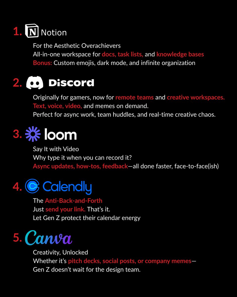 theenterprisew's tweet image. Gen Z is redefining the workday one app at a time. From async tools to meme-ready chats, here are 5+ platforms they swear by in 2025. 
Which one’s your fave?

#GenZAtWork #WorkplaceTech #DigitalWorkplace #theenterpriseworld #ProductivityTools #RemoteWorkLife #WorkSmart