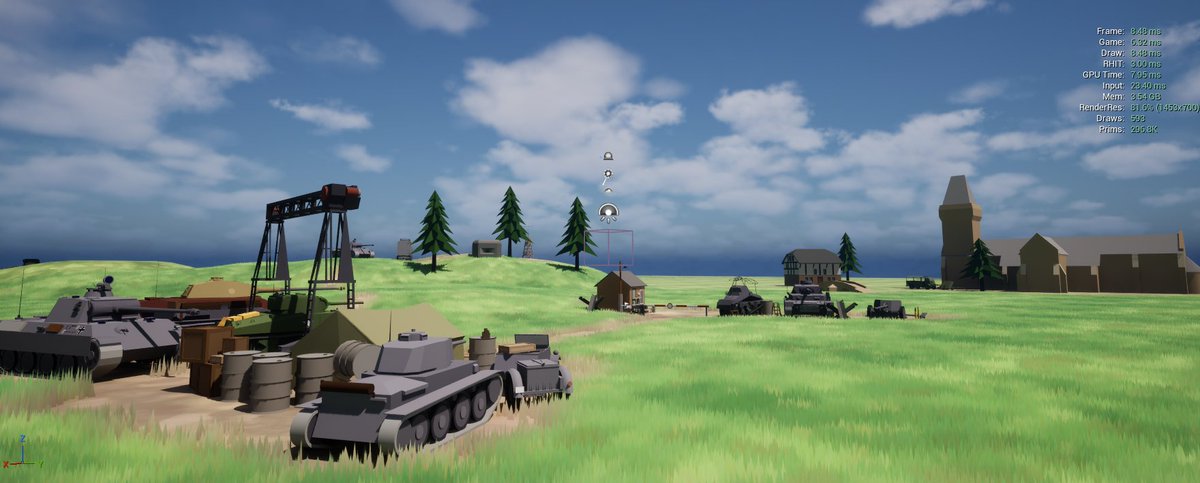 panzerunity's tweet photo. The Antisocial Gamer: Bringing My Old SketchUp Tanks to Life in Unreal 5.6
https://t.co/2roXC906SH 
#UnrealEngine #SketchUp #WW2 #PanzerElite #SoloDev #LowPoly #PixelPaint #3DModeling https://t.co/khqqUJIxR8