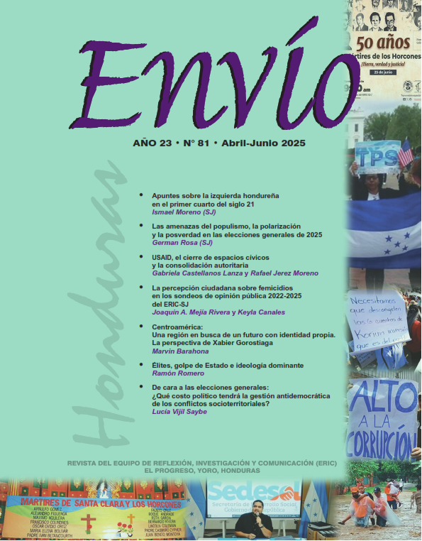 Comparto el más reciente número de la Revista Envío-Honduras. En él, mi compañera keyla Canales y yo escribimos el artículo titulado "La percepción ciudadana sobre femicidios en los sondeos de opinión pública 2022-2025 del ERIC-SJ". Link: 
drive.google.com/file/d/1UTndOt…