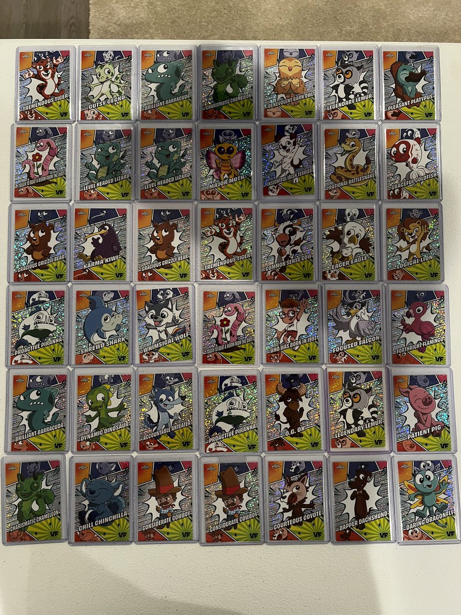 Hey #veefam! Looking to complete your set? After much work I, surprisingly, still need a few more mangas to complete my manga set. Picture is my extras that I’d like to trade for my missing characters. Below is the list I’m missing. 
Ambitious Angel, authentic anaconda, balanced