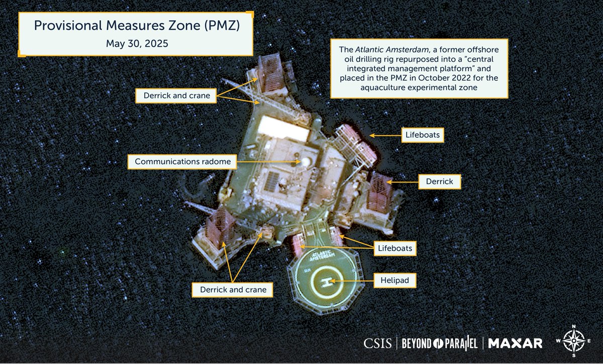AMTI (@asiamti) on Twitter photo AMTI and <a href="/CSISKoreaChair/">CSIS Korea Chair</a> use satellite imagery and AIS data to provide a comprehensive timeline on China's deployment of steel structures in the Yellow Sea and the resulting tensions with South Korea: cs.is/44rqz8G AMTI and <a href="/CSISKoreaChair/">CSIS Korea Chair</a> use satellite imagery and AIS data to provide a comprehensive timeline on China's deployment of steel structures in the Yellow Sea and the resulting tensions with South Korea: cs.is/44rqz8G