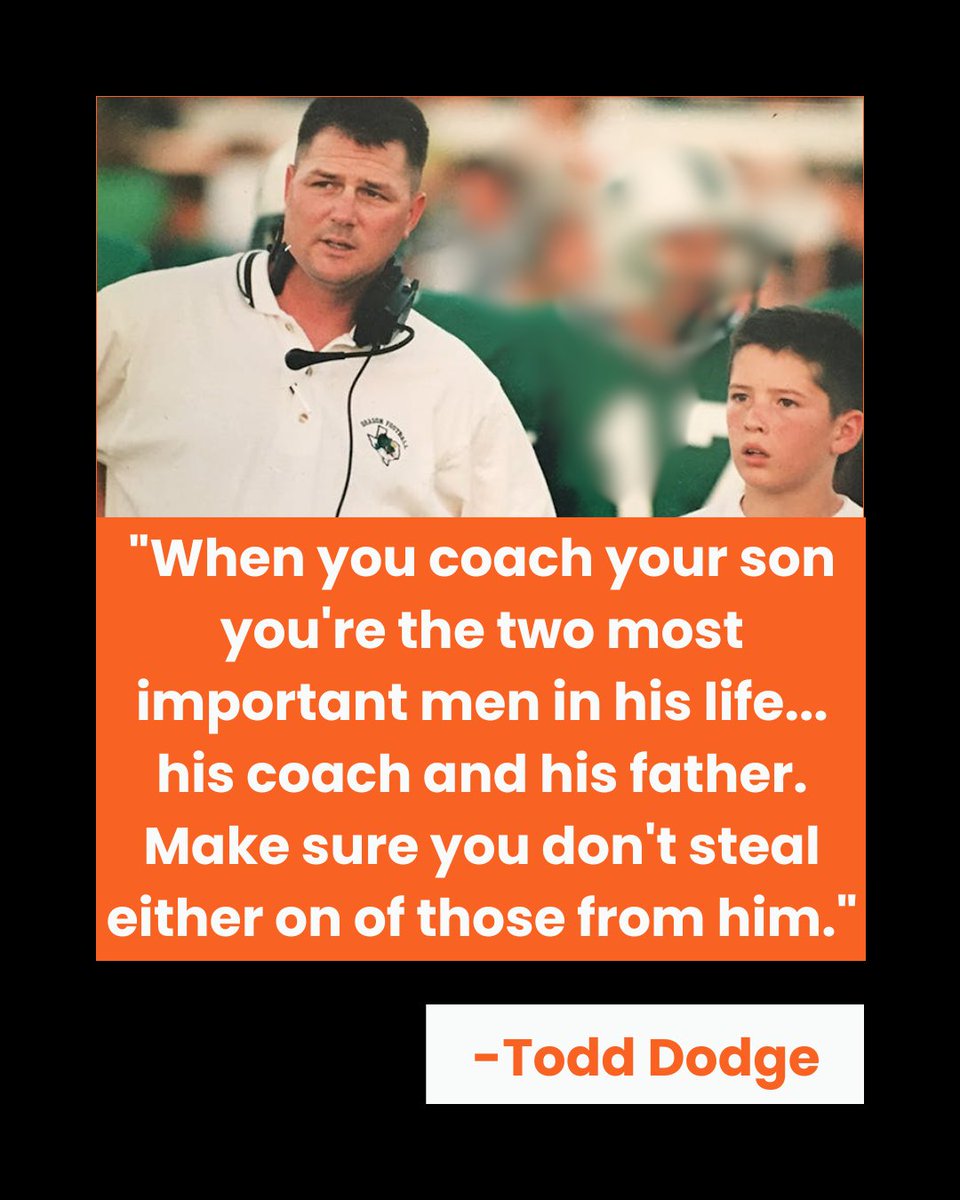 🏈 Great reminder for all the coaches out there getting ready to coach their son's this coming season ❤️