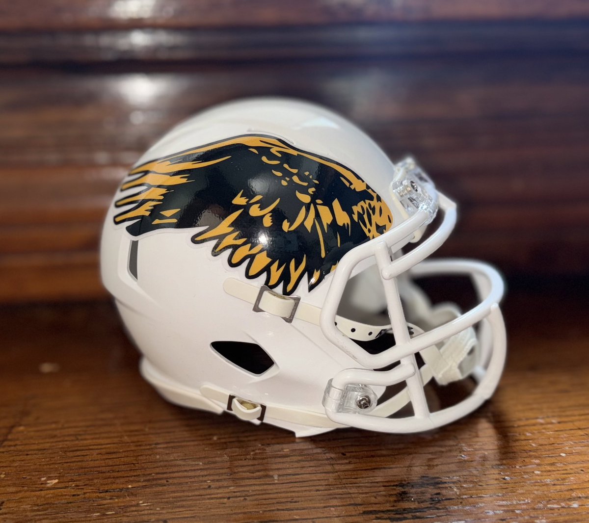 mm_helmets's tweet photo. #9 and my personal favorite. Wings from the Flying Herky logo cut out to add a winged look. https://t.co/fW7RvHiH24