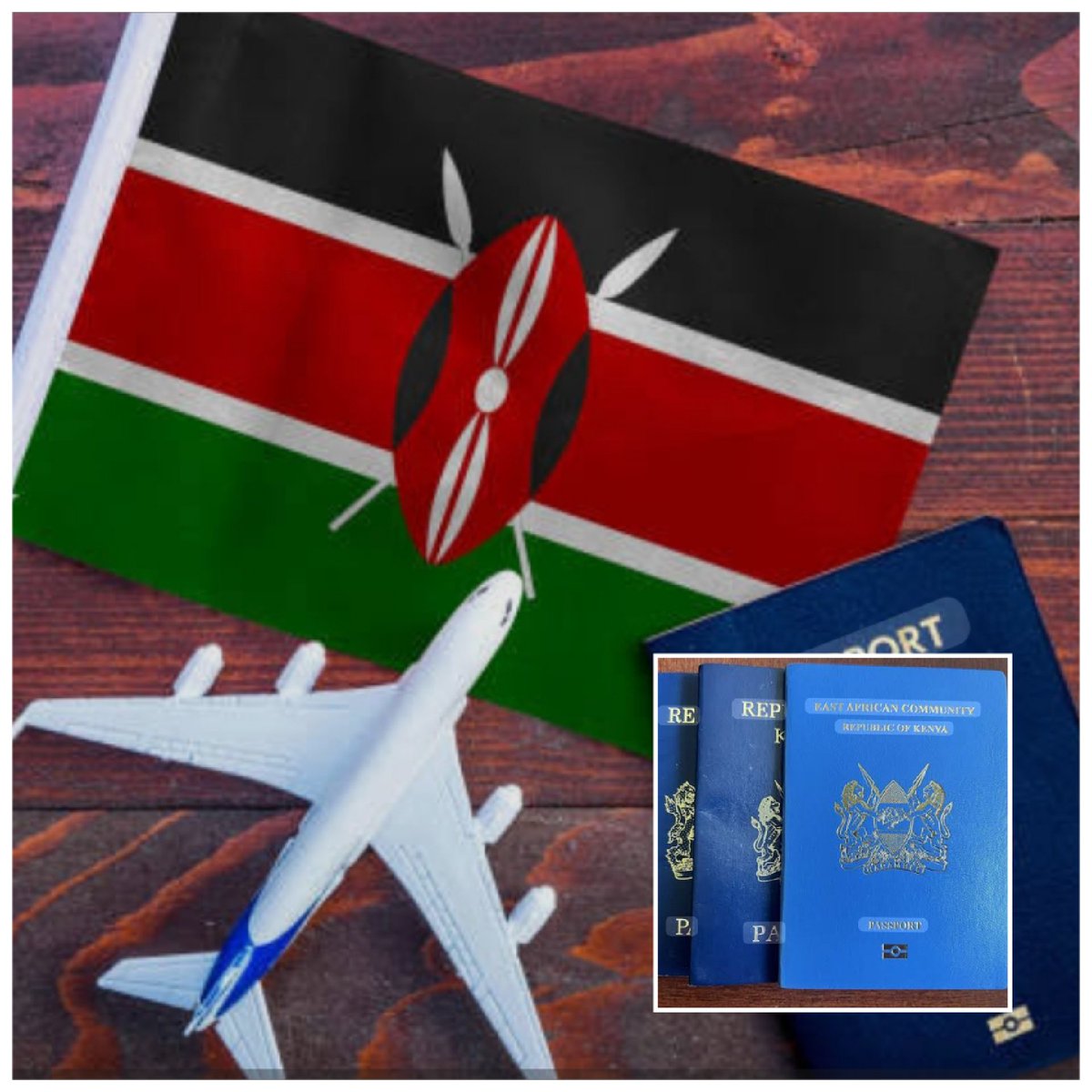 #TimetoTravel on a #Kenyanpassport Let's go! #TravelAfrica How many African countries have you travelled to? #TravelonAfricanPassports 🇰🇪✌️🌍