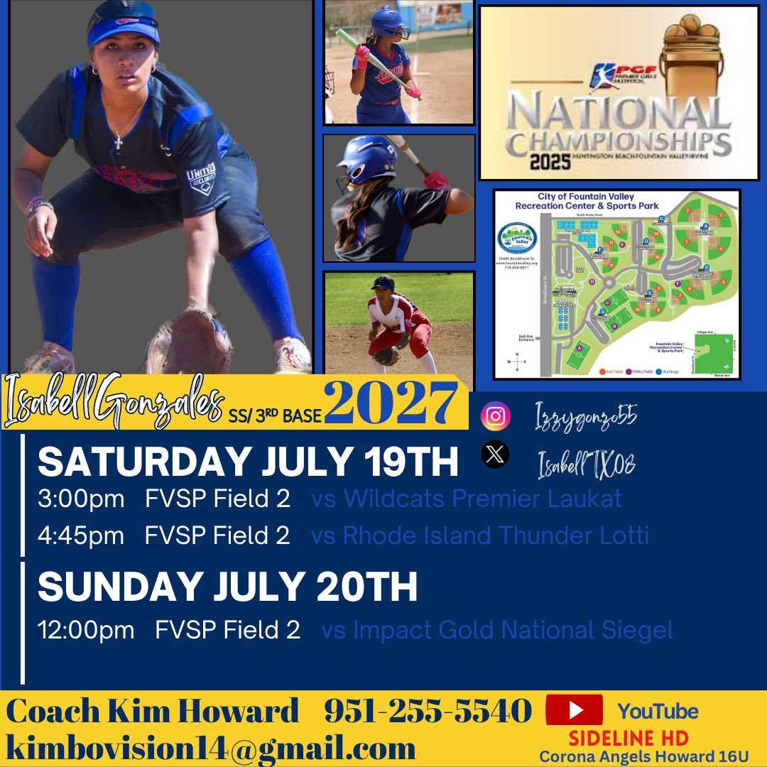 📍PGF Schedule!!! 
It’s go time!!Come watch me and my sisters compete! @CA_Howard 💙