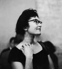 Denise Levertov 

The stairway is not

a thing of gleaming strands

a radiant evanescence

for angels’ feet that only glance in their tread, and need not

touch the stone.