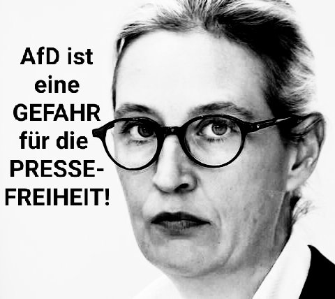 SEID GEWARNT‼️
Eklat im #Bundestag:
Ein akkreditiert Fotograf der "FAZ" macht ausgiebig Fotos von #Weidel im #Bundestag (!)
2 Bodyguards von Weidel bemerken das+bedrängen ihn
Fotograf fühlt sich nach eigenen Angaben "bedroht"⬇️
tagesspiegel.de/gesellschaft/m…
FCKAFD!
#Wochenteiler #Lanz