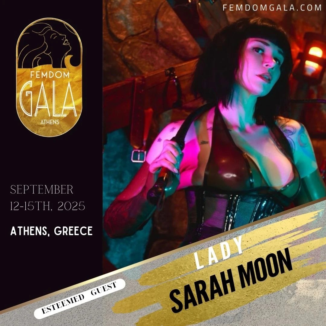 At FemDom Gala, @ladysarahmoon will join an elite gathering of Women who embrace their power unapologetically. This is more than an event—it is a celebration of those who lead with presence and command with elegance.
Experience it!
Femdomgala.com