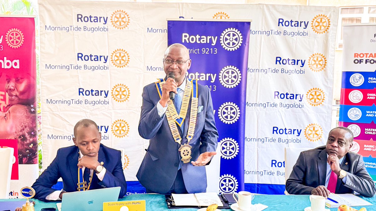 rotaryd9213's tweet image. This morning, @dgrotaryd9213 Geoffrey Martin Kitakule made his official visit to @RcMorningTide, engaging with members and inspiring action as we continue to serve and Unite for Good.
#Unite4Good9213 | #RotaryEyamba