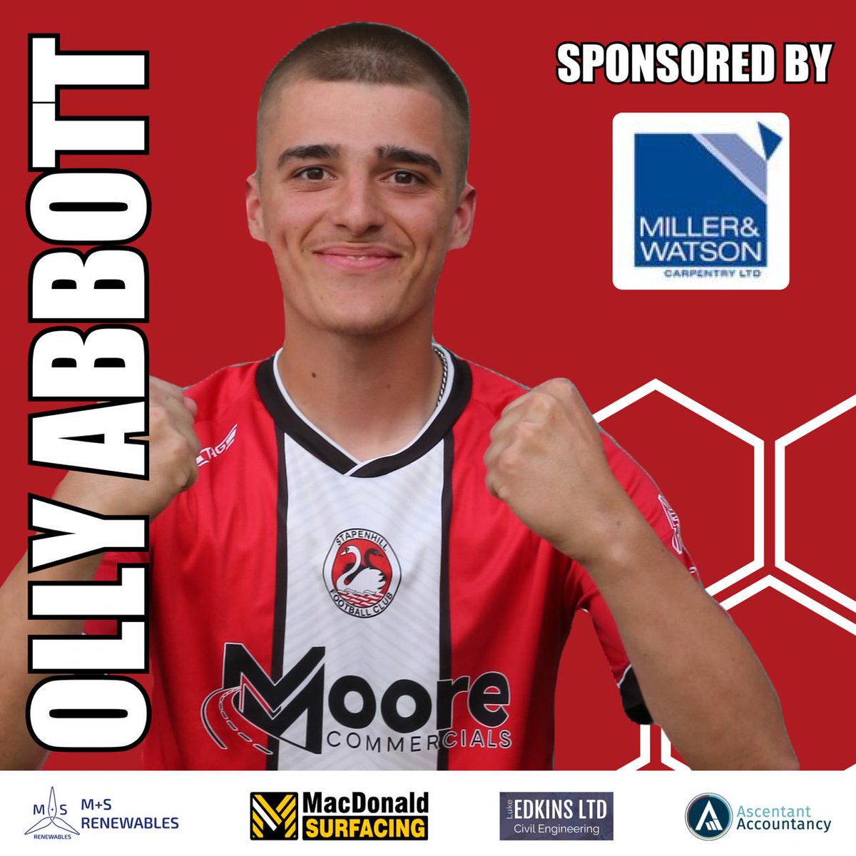 ๐๐ฉ๐๐ฅ๐๐ฃ๐๐๐ก๐ก ๐๐พ โฝ๏ธ (@stapenhillfc1) on Twitter photo PLAYER SPONSOR | Stapenhill Reserves player Olly Abbott has been sponsored by MILLER AND WATSON CARPENTRY LTD. Thanks for your kind support for us and Olly ๐
If you'd like to sponsor a player, please send an email to jack.waltham@stapenhillfc.com
<a href="/luke_edkins/">Luke Edkins</a> <a href="/mandsrenewables/">M+S Renewables</a> PLAYER SPONSOR | Stapenhill Reserves player Olly Abbott has been sponsored by MILLER AND WATSON CARPENTRY LTD. Thanks for your kind support for us and Olly ๐
If you'd like to sponsor a player, please send an email to jack.waltham@stapenhillfc.com
<a href="/luke_edkins/">Luke Edkins</a> <a href="/mandsrenewables/">M+S Renewables</a>