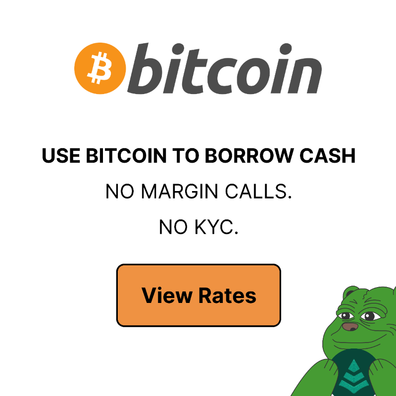 useteller's tweet photo. Use Bitcoin to borrow cash. No KYC. No margin calls. Only at Teller.